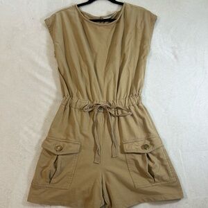 khaki Romper